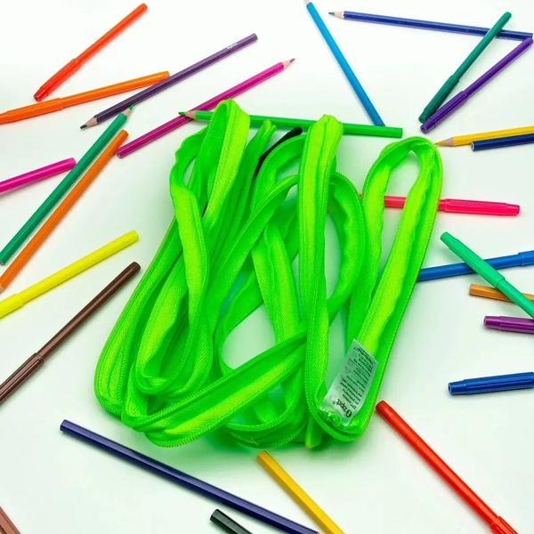 Пенал Zipit Neon Jumbo, салатовий (ZTJ-NN-1) - Pampik - 3