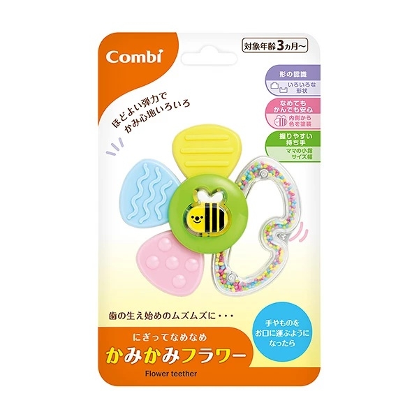 Брязкальце-прорізувач Combi Квіточка 116717 (21124) - Pampik - 2