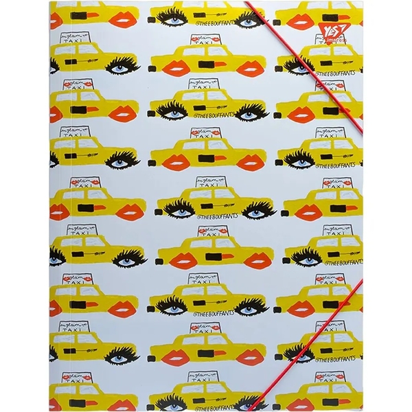 Папка Yes Fancy, А4, на резинке, желтый (491777) - Pampik