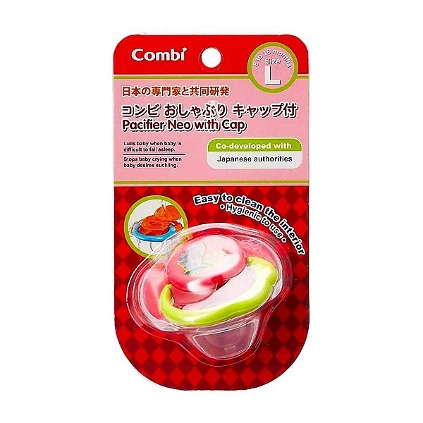 Пустышка силиконовая ортодонтическая Combi Step 3 116203, 8-18 мес., красный (21324) - Pampik - 4