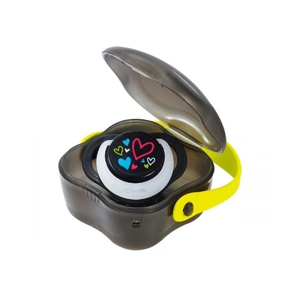 Пустышка силиконовая ортодонтическая Combi Step 3 115760 с холдером, 8-18 мес., черный (21324) - Pampik