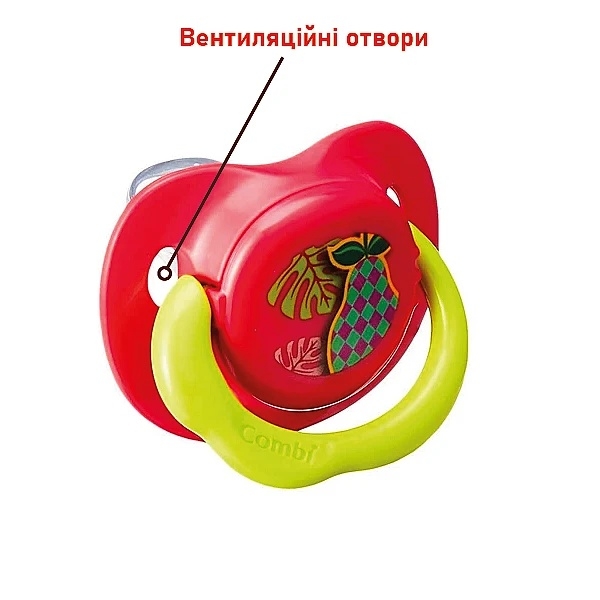 Пустышка силиконовая ортодонтическая Combi Step 3 116203, 8-18 мес., красный (21324) - Pampik - 6