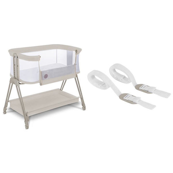 Ліжечко приставне Lionelo Luna Beige Sand, бежевий - Pampik - 14