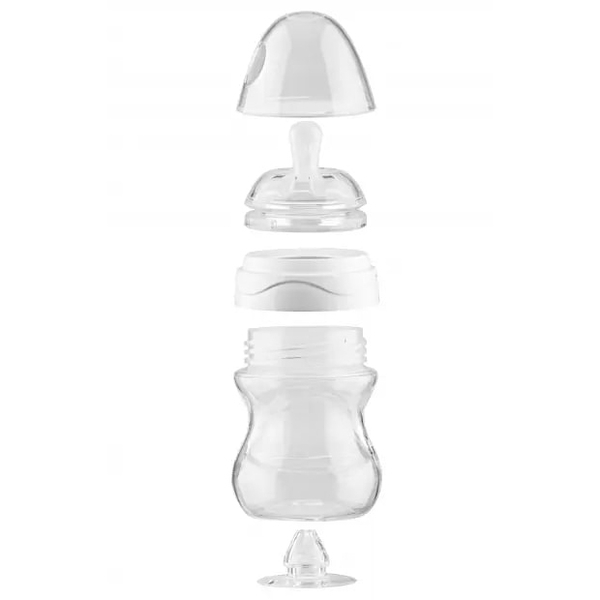 Пляшечка для годування Nuvita Mimic Collection, антиколікова, 150 мл, білий (NV6011BIANCO) - Pampik - 3