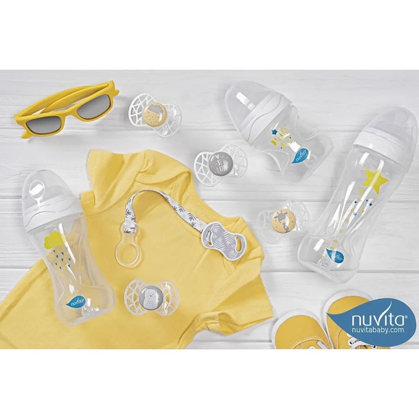 Пляшечка для годування Nuvita Mimic Collection, антиколікова, 150 мл, білий (NV6011BIANCO) - Pampik - 11