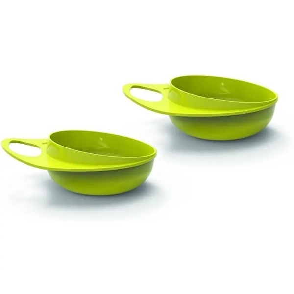 Тарелка Nuvita Easy Eating, глубокая, салатовый, 2 шт. (NV8431Lime) - Pampik - 2