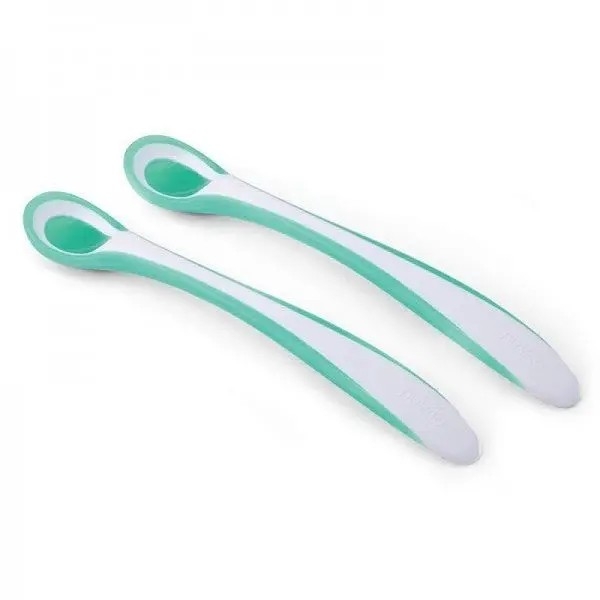 Набор термоложек Nuvita Easy Eating, салатовый, 2 шт. (NV8485Lime) - Pampik