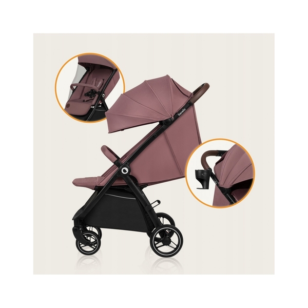 Прогулочная коляска Lionelo Ingrid Pink Mauve (LO-INGRID PINK MUAVE) - Pampik - 5