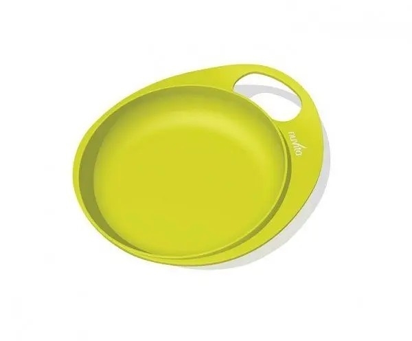 Набір тарілок Nuvita Easy Eating, салатовий, 2 шт. (NV8451Lime) - Pampik