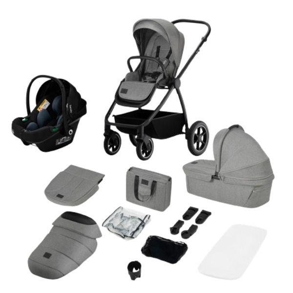 Универсальна коляска 3 в 1 Lionelo Meril Grey Stone (LO-MERIL 3IN1 GREY STONE) - Pampik - 2