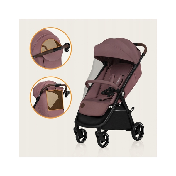 Прогулочная коляска Lionelo Ingrid Pink Mauve (LO-INGRID PINK MUAVE) - Pampik - 8