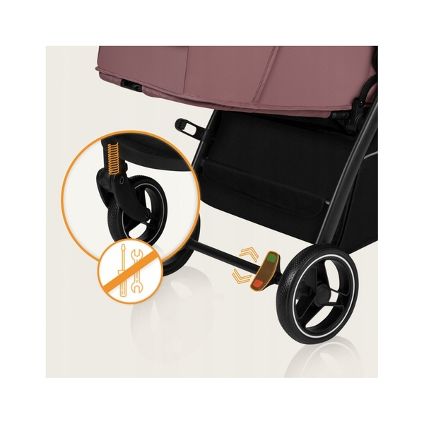 Прогулочная коляска Lionelo Ingrid Pink Mauve (LO-INGRID PINK MUAVE) - Pampik - 10