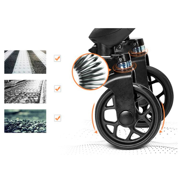 Универсальная коляска 2 в 1 Combi i_Thruller, серый (117126) - Pampik - 9