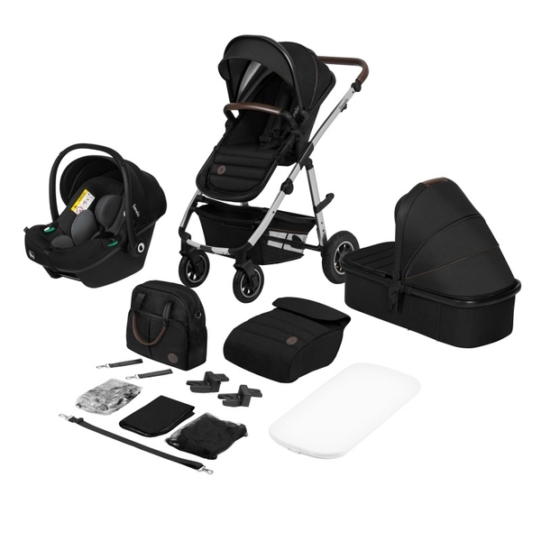 Универсальна коляска 3 в 1 Lionelo Amber Black Silver (AMBER BLACK SILVER) - Pampik - 2