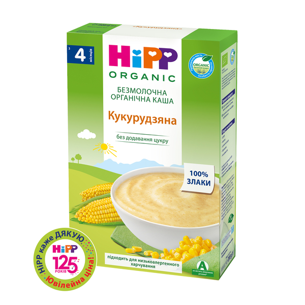 Безмолочна каша HiPP Кукурудзяна, 200 г - Pampik