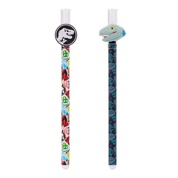 Ручка гелева Yes Jurassic World Пиши-стирай, 0,5 мм, синій (412086) - Pampik - 2