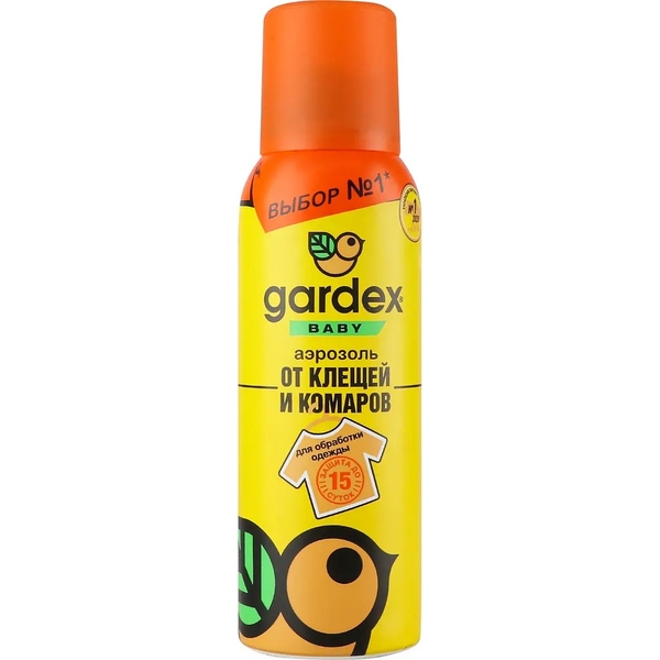 Аерозоль від кліщів і комарів Gardex Baby для дітей, 100 мл - Pampik