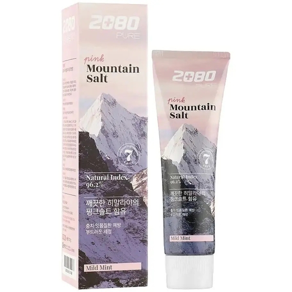 Зубная паста Aekyung 2080 Pink Mountain Salt Гималайская соль, 120 г - Pampik