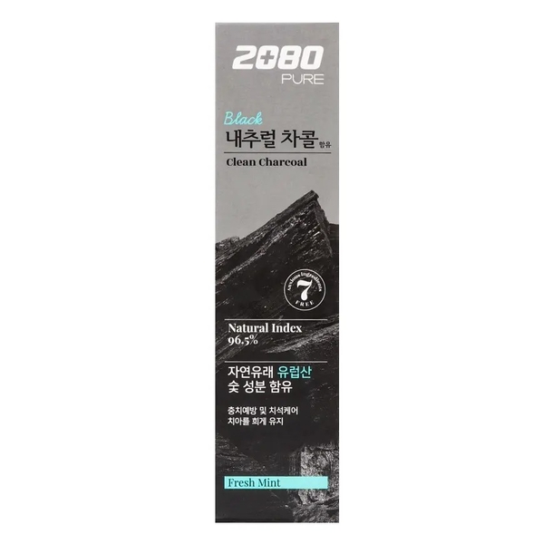 Зубна паста Aekyung 2080 Pure Charcoal з деревним вугіллям, 120 г - Pampik