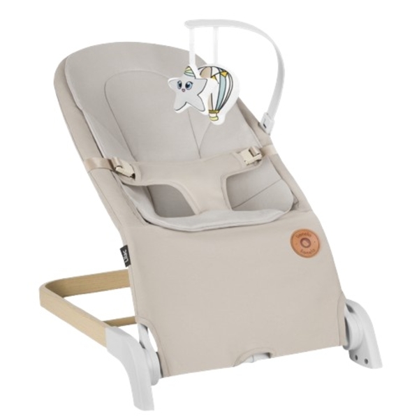 Крісло-гойдалка Lionelo Lilac Beige Sand (LO-LILAC BEIGE SAND) - Pampik