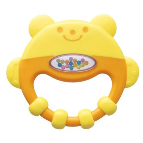 Грызунок-прорезыватель пластмассовый Combi, желтый (116710) - Pampik