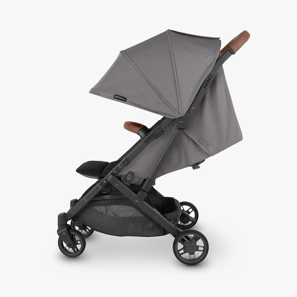 Прогулянкова коляска Uppababy MINU V2 Greyson Charcoal melange/Carbon frame/Saddle leather (0802-MIN-EU- GRY) - Pampik - 3