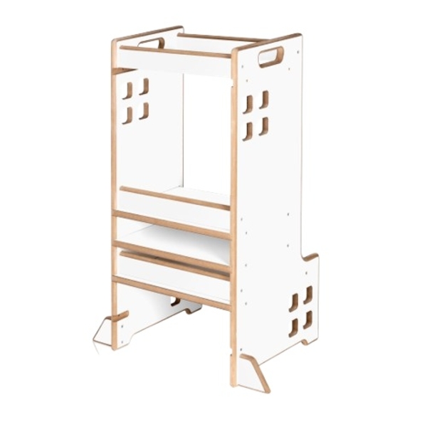 Детская башня-помощник Lionelo Cass White (LO-CASS WHITE) - Pampik