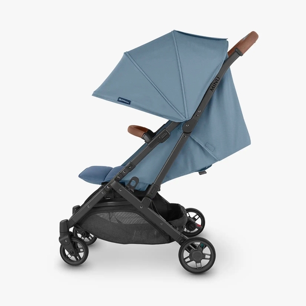 Прогулянкова коляска Uppababy MINU V2 Charlotte Coastal blue/Carbon frame/Saddle leather (0802-MIN-EU- CHA) - Pampik - 2