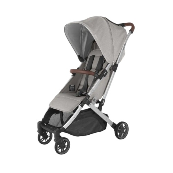 Прогулочная коляска Uppababy MINU V2 Stella Grey melange/Silver frame/Chestnut leather (0802-MIN-EU-STL) - Pampik
