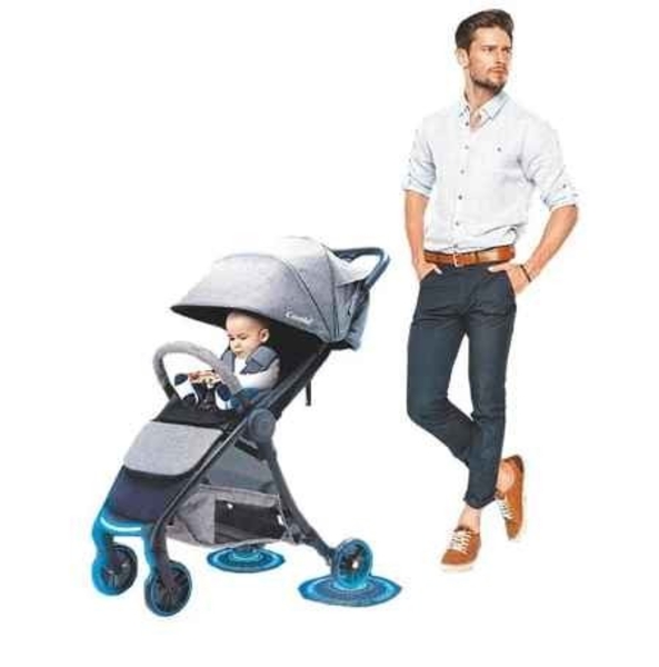Уценка. Прогулочная коляска Combi Aura Star, серый (117741) - Pampik - 5