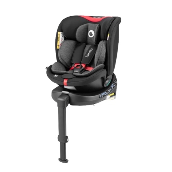 Автокресло Lionelo Navy I-Size Black Red (LO-NAVY I-SIZE BLACK RED) - Pampik