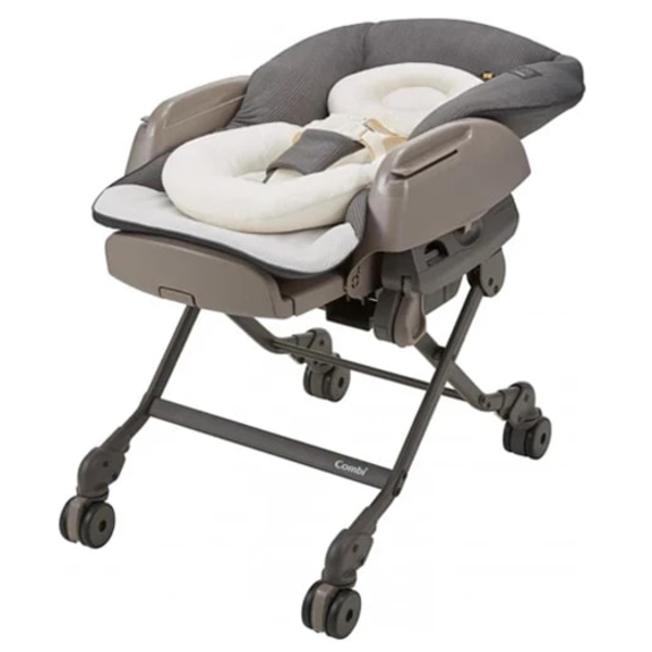 Люлька-трансформер Combi Nemulila Bedi Long, сірий-мока (118175) - Pampik