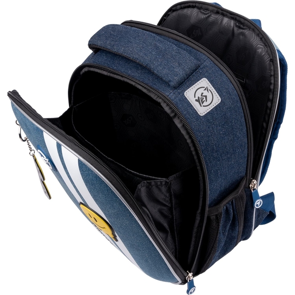 Рюкзак каркасний Yes H-100 Smiley World, синій (552223) - Pampik - 10