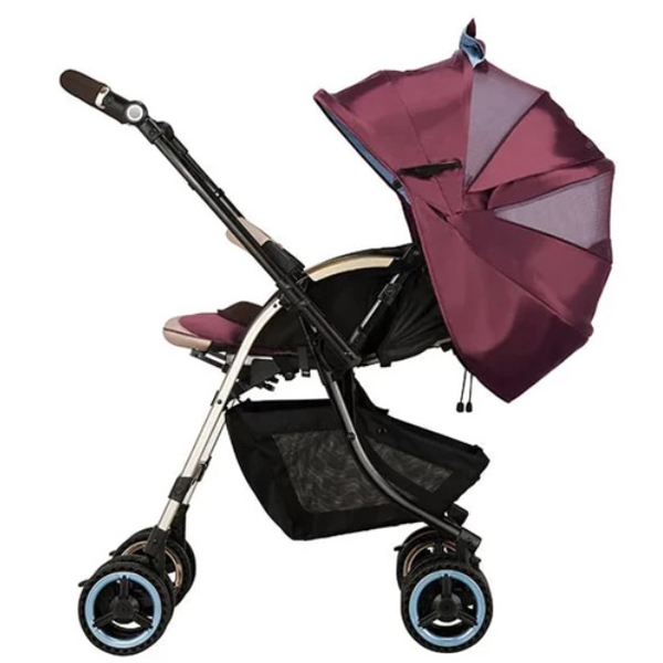 Прогулочная коляска Combi Miracle Turn Elegant, бордовый (115415) - Pampik - 3