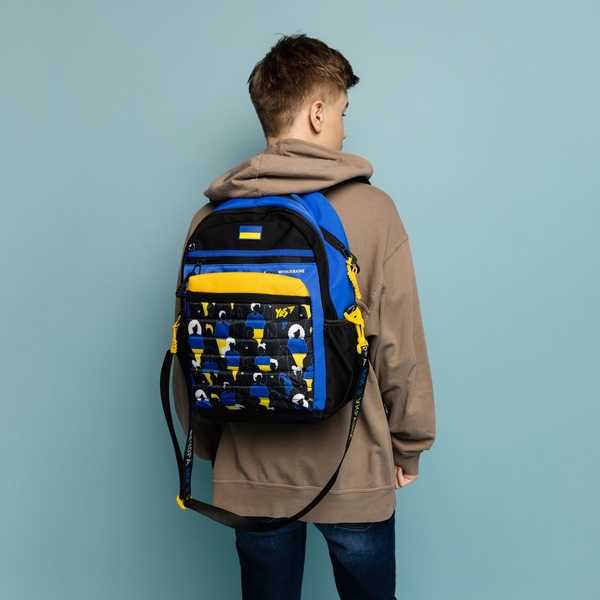 Рюкзак Yes TS-95 Welcome To Ukraine, чорний з синім (559463) - Pampik - 15