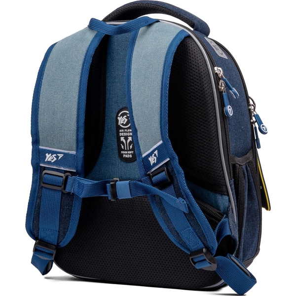 Рюкзак каркасний Yes H-100 Smiley World, синій (552223) - Pampik - 5