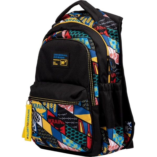 Рюкзак Yes T-133 Welcome to Ukraine, чорний (559438) - Pampik