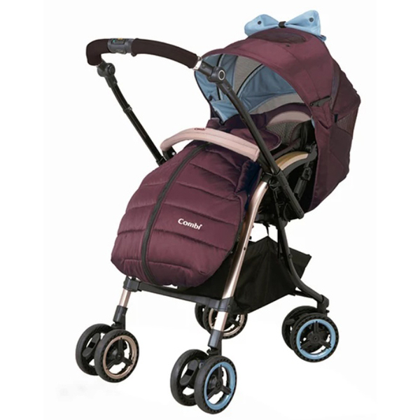 Прогулочная коляска Combi Miracle Turn Elegant, бордовый (115415) - Pampik
