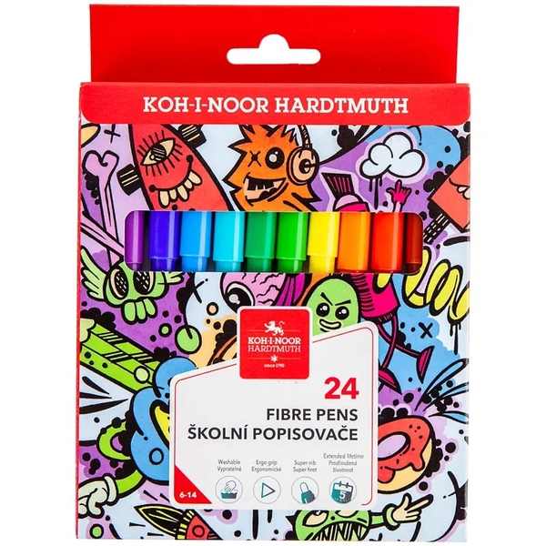 Фломастери Kite Teenage, 24 шт. (771002/24) - Pampik