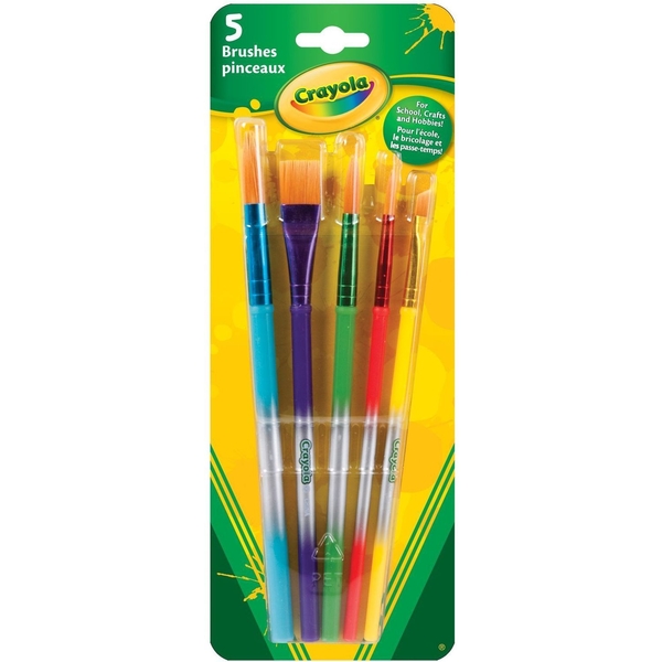 Кисточки для рисования красками Crayola, 5 шт (3007) - Pampik