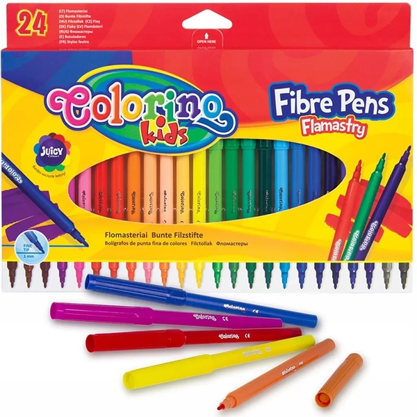 Фломастери Colorino Fibre Pens, 24 кольору (14625PTR/1) - Pampik - 2