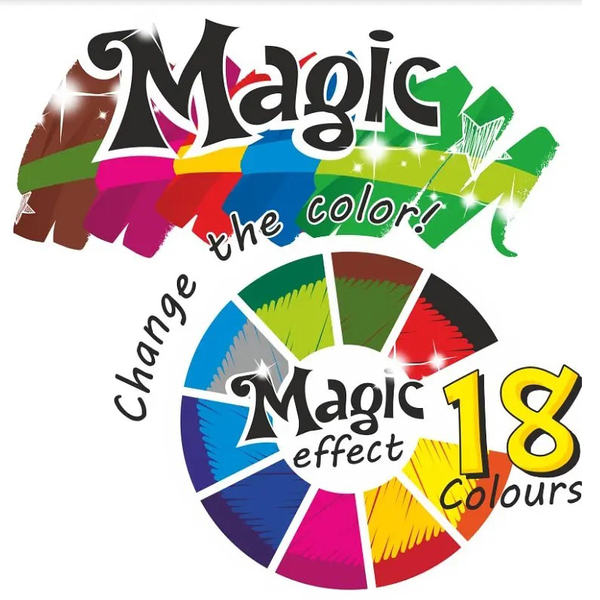 Фломастери Colorino Magic, 18 кольорів, 9 шт. (34630PTR) - Pampik - 4