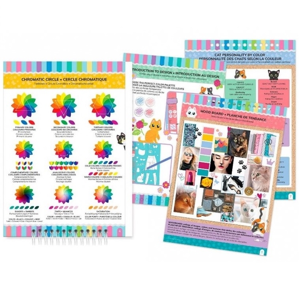 Блокнот з трафаретами Make it Real Мила кішечка (MR3204) - Pampik - 3