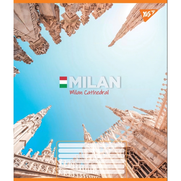 Набір зошитів Yes Greatest cityes А5 в лінійку, 96 аркушів, 5 шт. (767179) - Pampik - 5