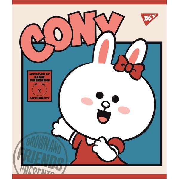 Набір зошитів Yes Line Friends А5 в клітинку, 12 аркушів, 10 шт. (766795) - Pampik - 5