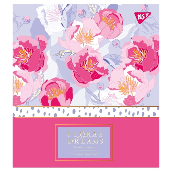 Набор тетрадей Yes Floral Dreams А5 в клетку, 18 листов, 10 шт. (765182) - Pampik - 5