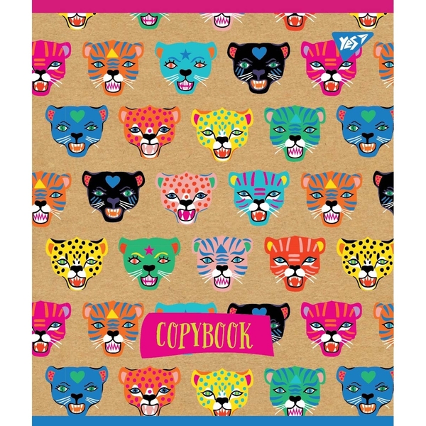 Набір зошитів Yes Rainbow Animal Крафт А5 в лінійку, 12 аркушів, 10 шт. (765071) - Pampik - 5