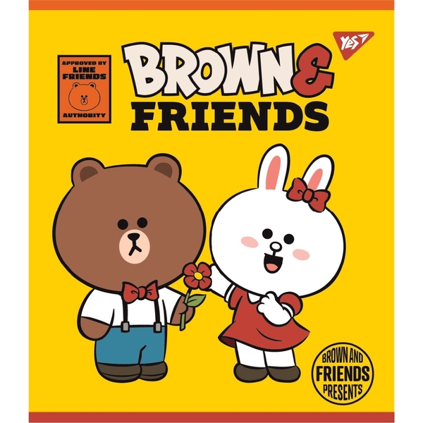 Набор тетрадей Yes Line Friends А5 в линейку, 12 листов, 10 шт. (766806) - Pampik - 4