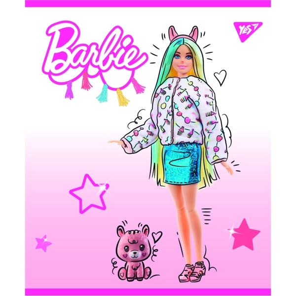 Набор тетрадей Yes Barbie А5 в клетку, 18 листов, 10 шт. (766813) - Pampik - 3