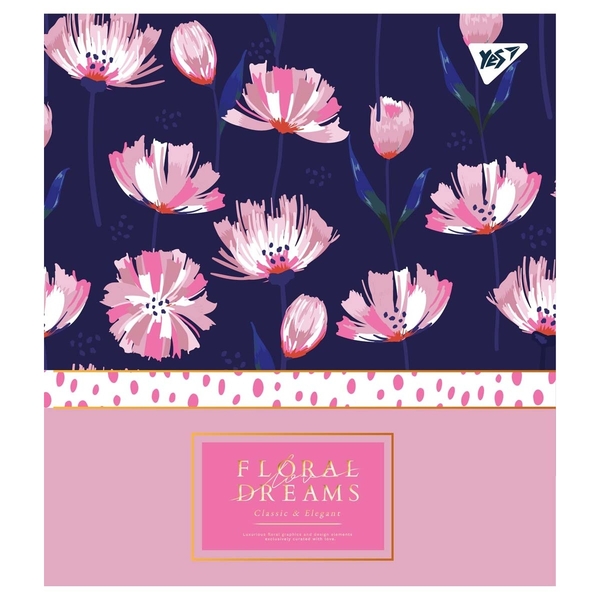 Набор тетрадей Yes Floral Dreams А5 в клетку, 18 листов, 10 шт. (765182) - Pampik - 4